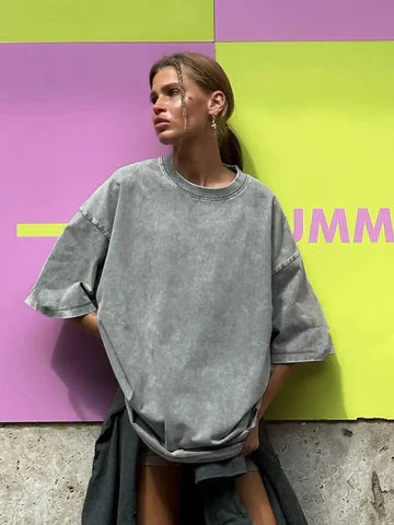 Kaia - Retro-T-Shirt aus Baumwolle