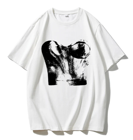 Dorothea - Hirsionsan Harajuku T-Shirt mit Grafikdruck