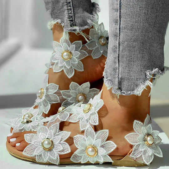 Naomi - Sandalen mit floralem Muster