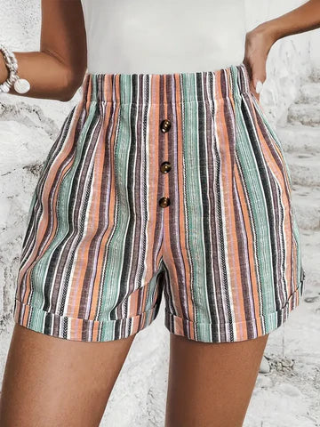 Kaira - Shorts mit kontrastierenden Streifen