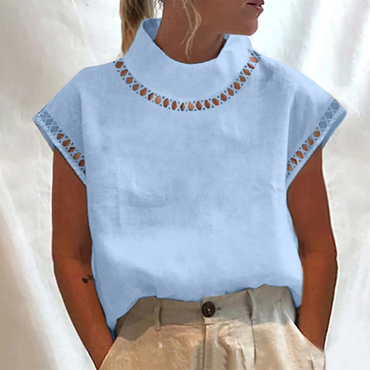 Ranya - Übergroßes Tank-Top aus Baumwolle und Leinen