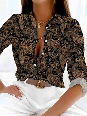 Elara - Top mit Paisleymuster