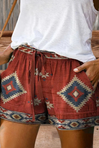 Liesel - Strand Shorts Sommer Hohe Taille
