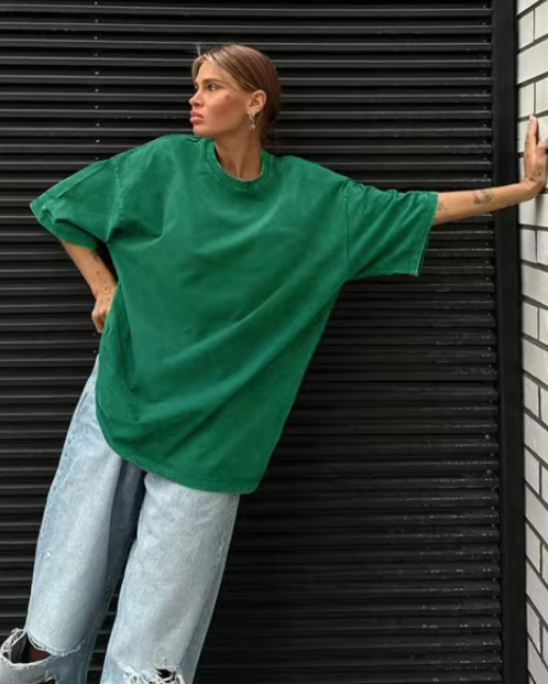 Calla - Baumwolle Retro T-Shirt Damen Vintage