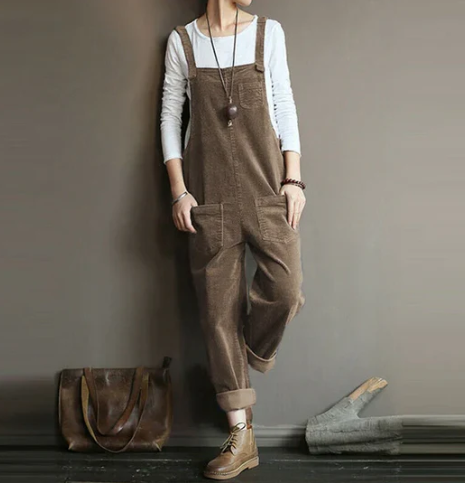 Olina - Lässiger Cord-Jumpsuit