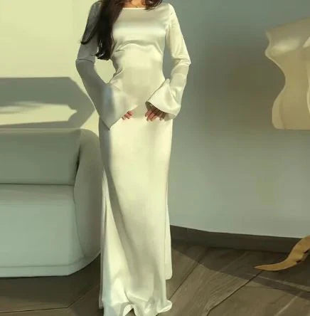 Amarin- Elegantes Langärmeliges Kleid