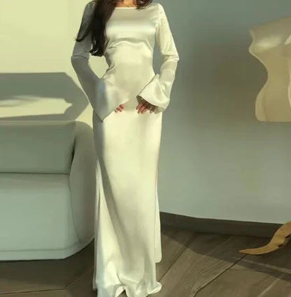 Amarin- Elegantes Langärmeliges Kleid