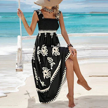 Olinda - Ärmelloses Kleid mit quadratischem Ausschnitt
