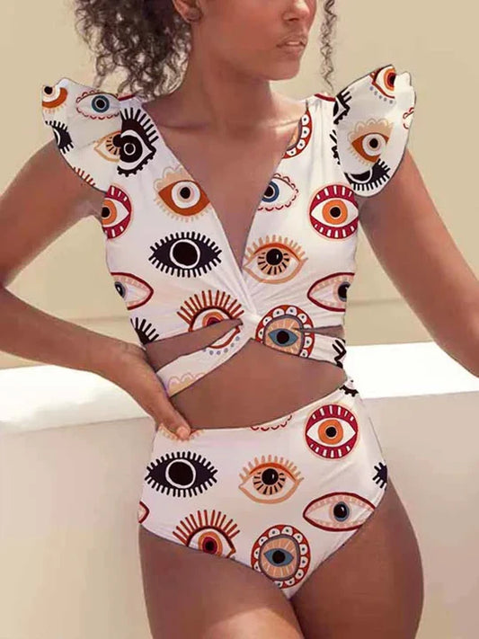 Jessen - Rüschen-Bikini-Set Mit Augendruck