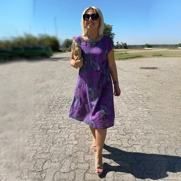 Emanuela - Bedrucktes Kleid für Frauen