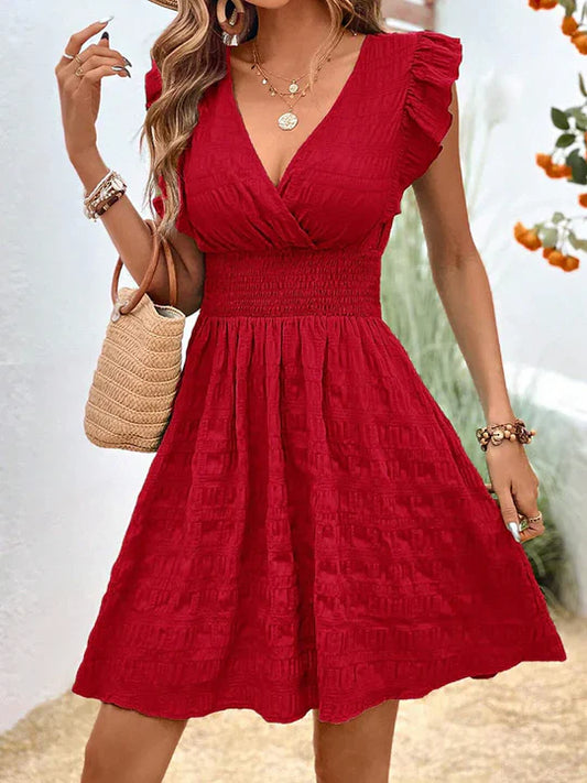 Hannelie - Lässiges Kleid Mit Gerafften Ärmeln