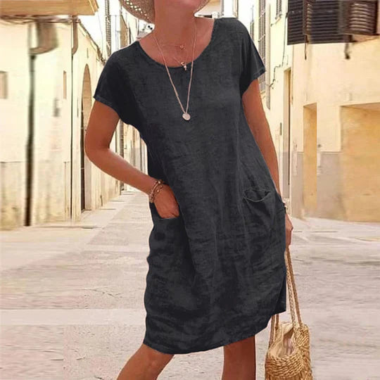 Rosalie - Stilvolles Leinenkleid
