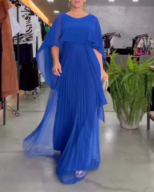 Käthe - Elegantes Maxikleid Mit Rundem Ausschnitt