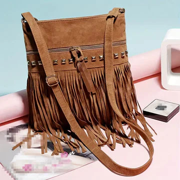 Irmhild - Vintage Fransen Crossbody Tasche