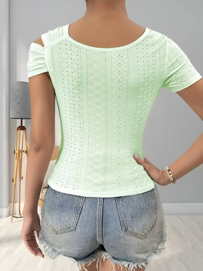 Malene | Elegante asymmetrische Schulterbluse