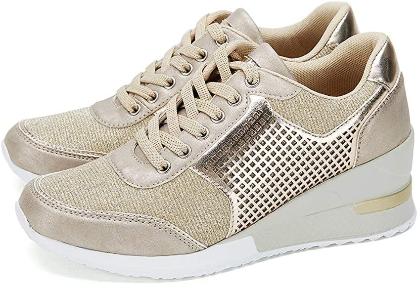 Amelia - Orthopädische Turnschuhe mit hohem Absatz und Keilabsatz