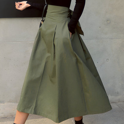Malena | Damen koreanische Mode langen Rock