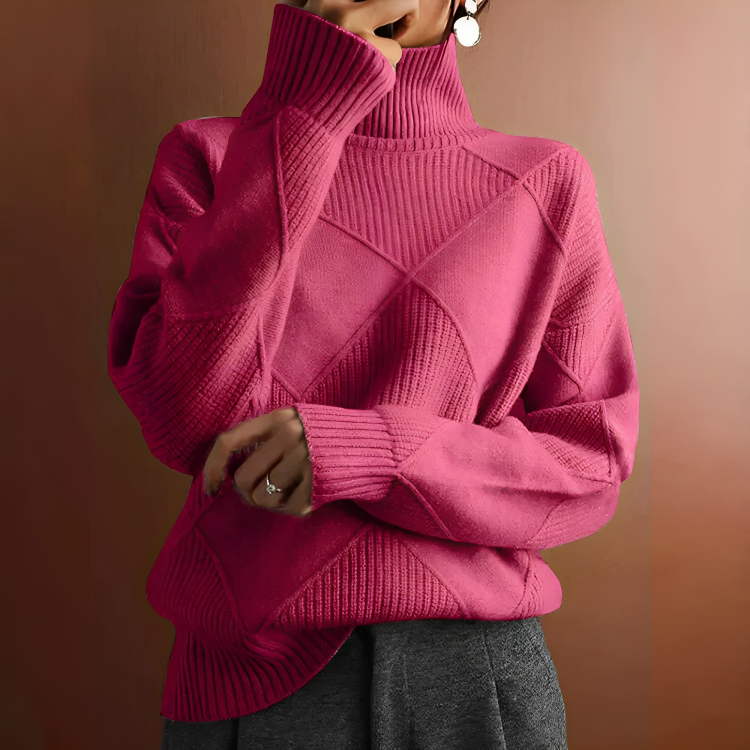 Eileen - Kuscheliger Damen-Rollkragenpullover aus Kaschmir