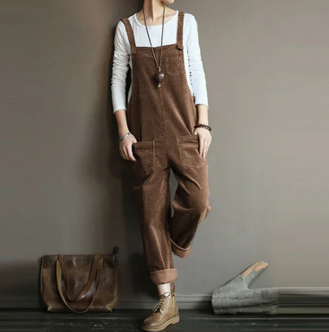 Olina - Lässiger Cord-Jumpsuit