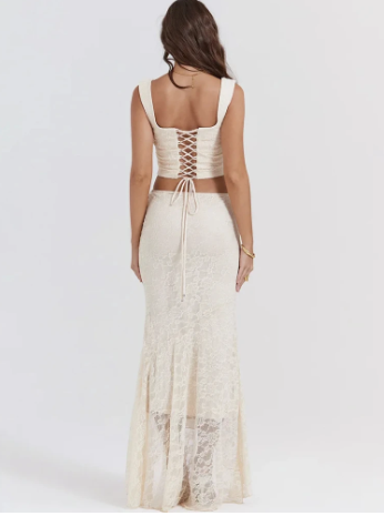 Evelin - Suninheart Elegantes 2-teiliges Damenkleid