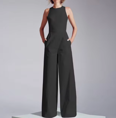 Xaria - Zanzea Frauen ärmelloser langer Jumpsuit