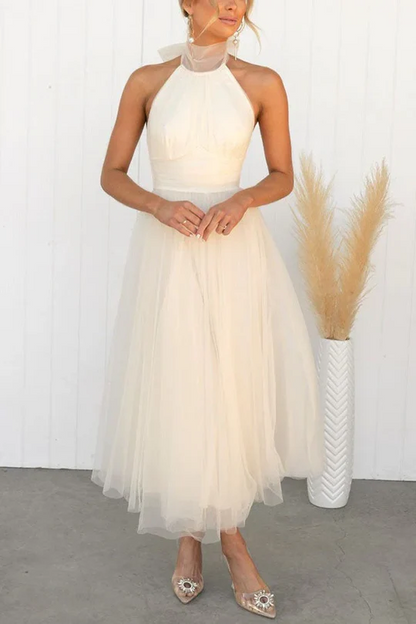 Bertha - Elegantes Rückenfreies Trägerkleid