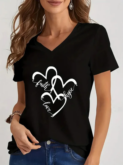 Beatrice - Bedrucktes T-Shirt Für Frauen