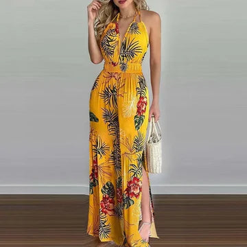 Lorena - Rückenfreier taillierter Jumpsuit
