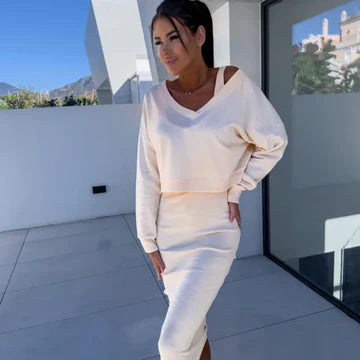 Alexia - Lässiges Sweatshirt und Kleid Set