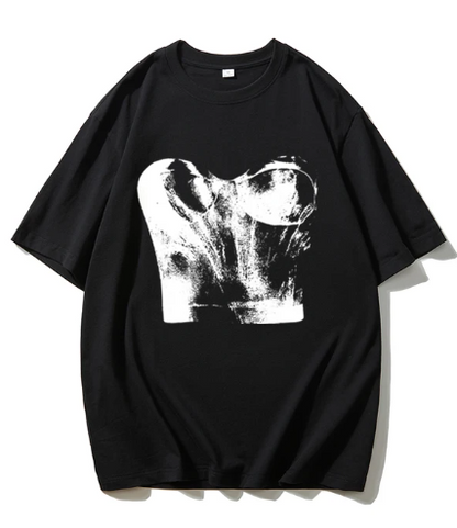 Dorothea - Hirsionsan Harajuku T-Shirt mit Grafikdruck