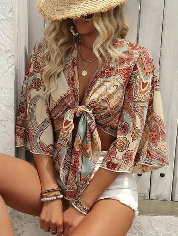 Carissa - Bluse mit Paisleymuster