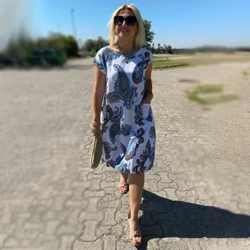 Emanuela - Bedrucktes Kleid für Frauen