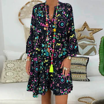 Johanne - Vintage Print Kleid