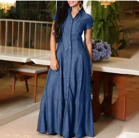 Agnes - Damen Forens Casual Bodenlang