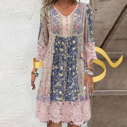 Leonie - Spitzenkleid mit Vintage-Muster