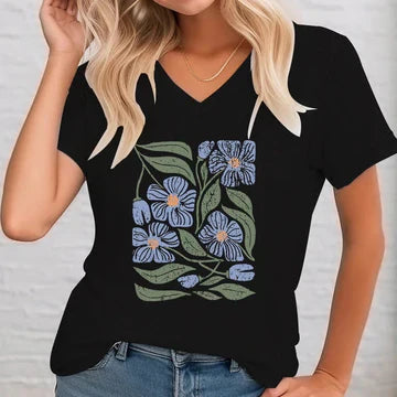 Prisca - Frauen Vintage Floral Hemden