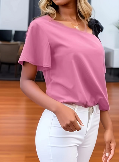 Tamara - Modische Bluse mit Spitzenbesatz