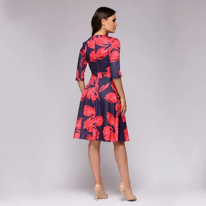 Erlinda - Elegantes Midikleid Im Vintage-Stil