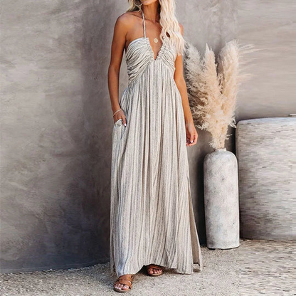 Isadora - Sexy gestreiftes, verstellbares String-Top