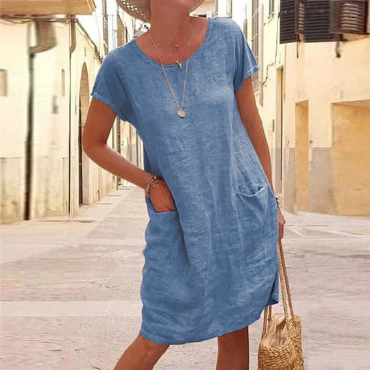 Rosalie - Stilvolles Leinenkleid