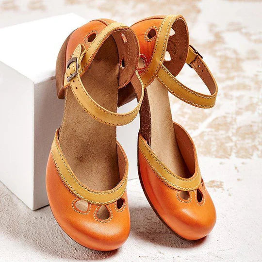 Verena - Bequeme Sandalen Mit Niedrigem Absatz