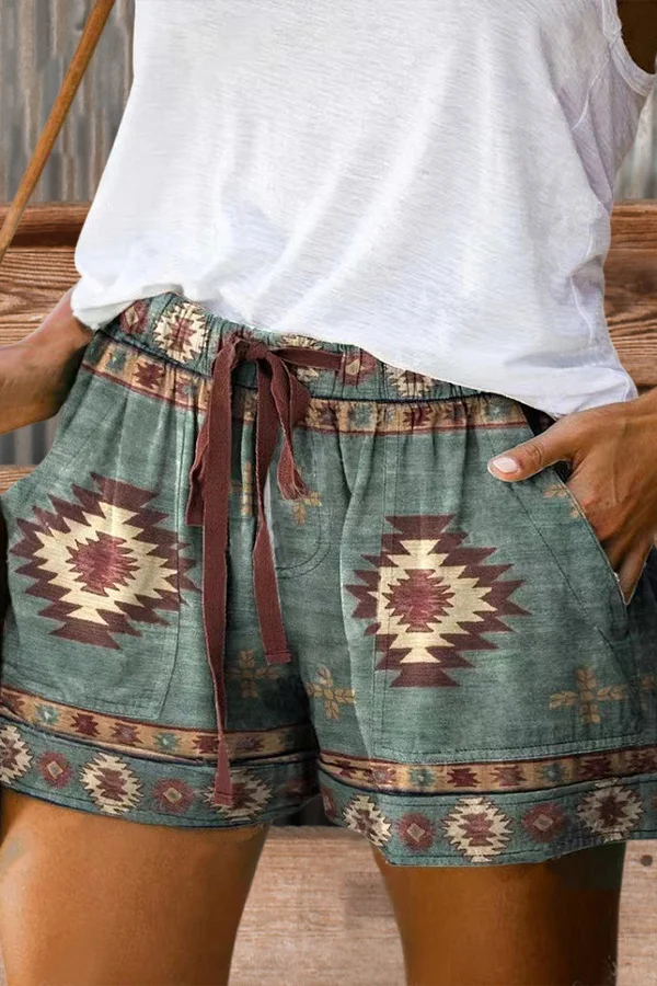 Liesel - Strand Shorts Sommer Hohe Taille