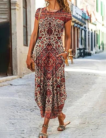 Katarina - Kurzärmeliges Freizeitkleid