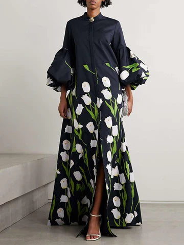 Geesche - Trenchcoat mit Blumenmuster