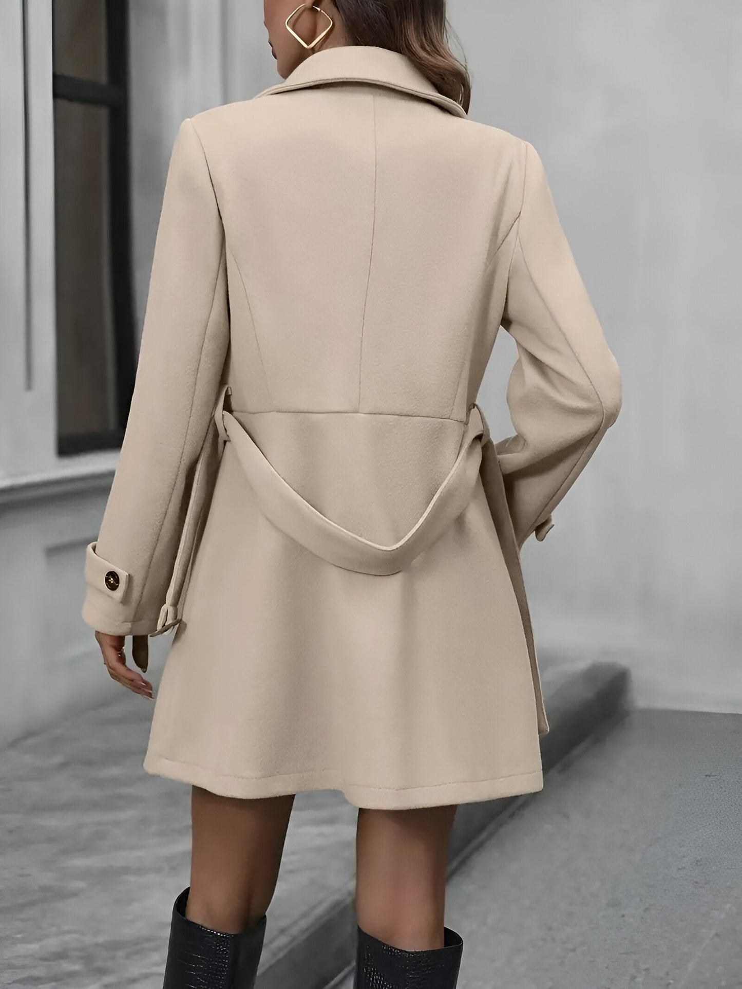 Austeja | Eleganter Doppelreiher Trenchcoat