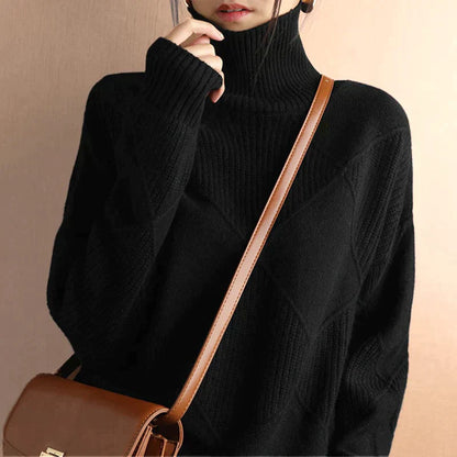 Eileen - Kuscheliger Damen-Rollkragenpullover aus Kaschmir