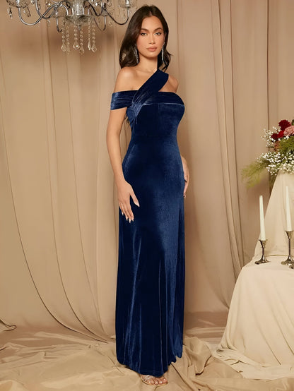 Eliska | Sexy Samt Bodycon Kleid mit Seitenschlitz