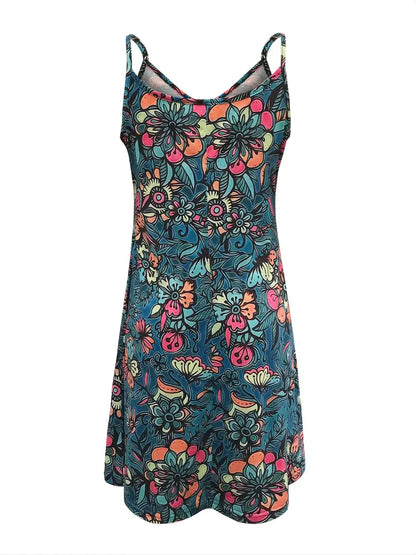 Hana – Ärmelloses Cami-Sommerkleid mit Blumendruck
