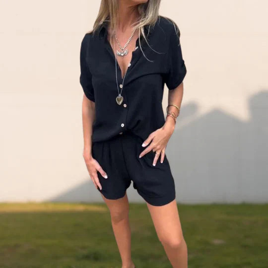 Olga - Set aus Baumwolle und Leinen