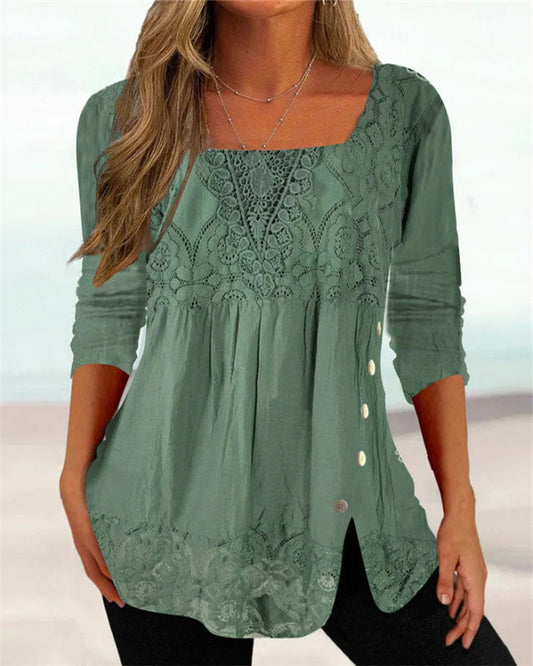 Lila - Stylische Bluse für den Frühling